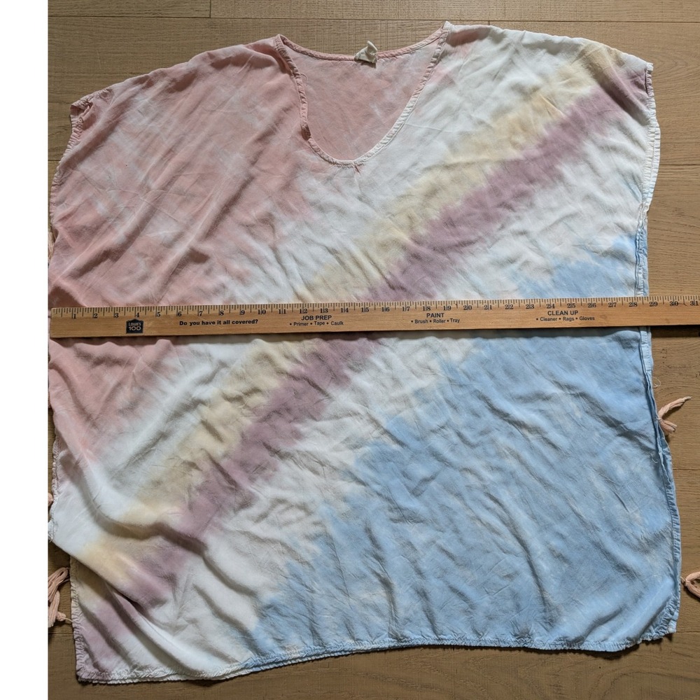 Surf Gypsy Cover Up Tunic Top Tie Dye Tassels Beach Resort Wear‎ Small - Picture 6 of 6